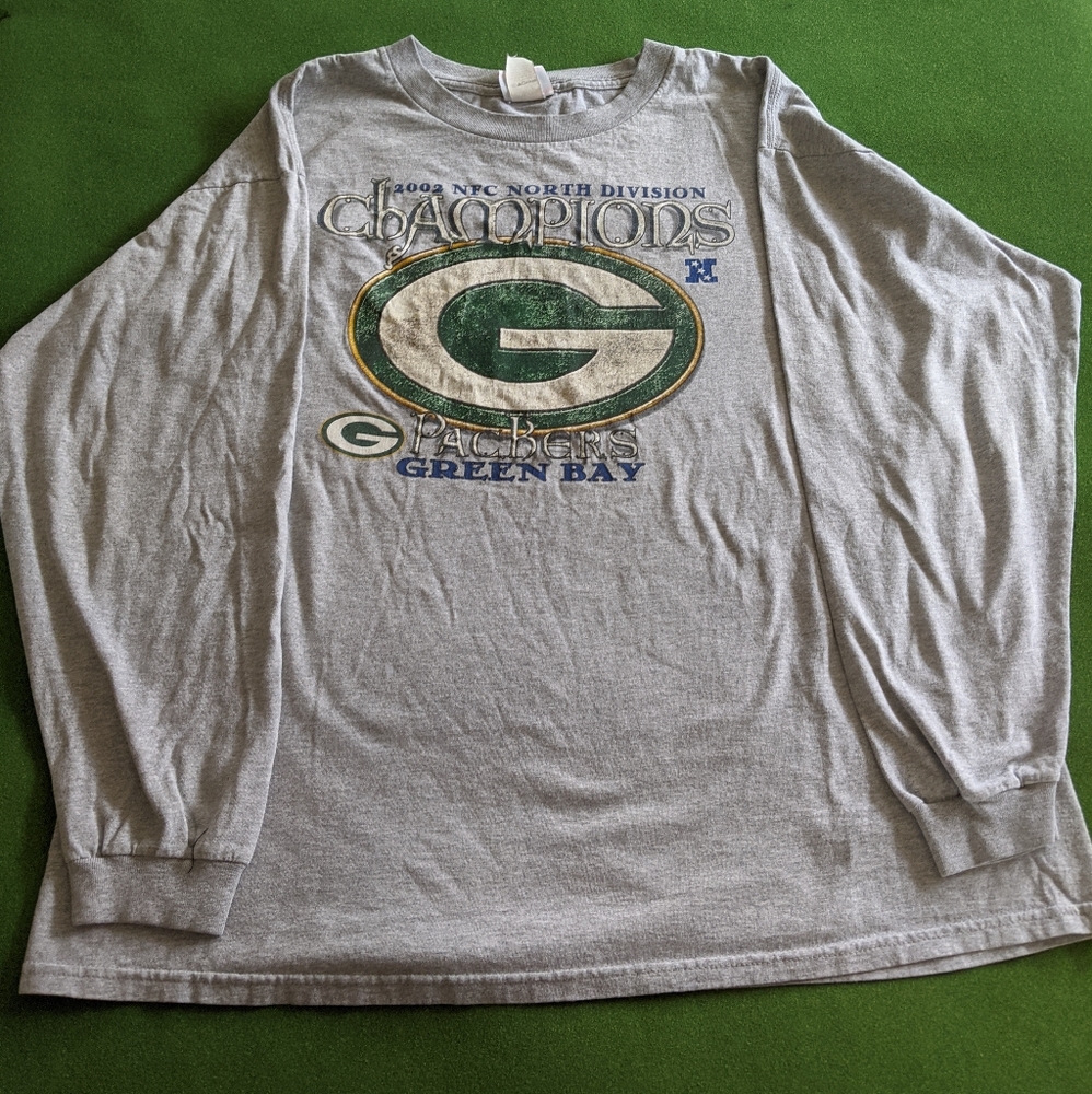 NFL Green Bay Packers 2002 NFC Champions Grey XL